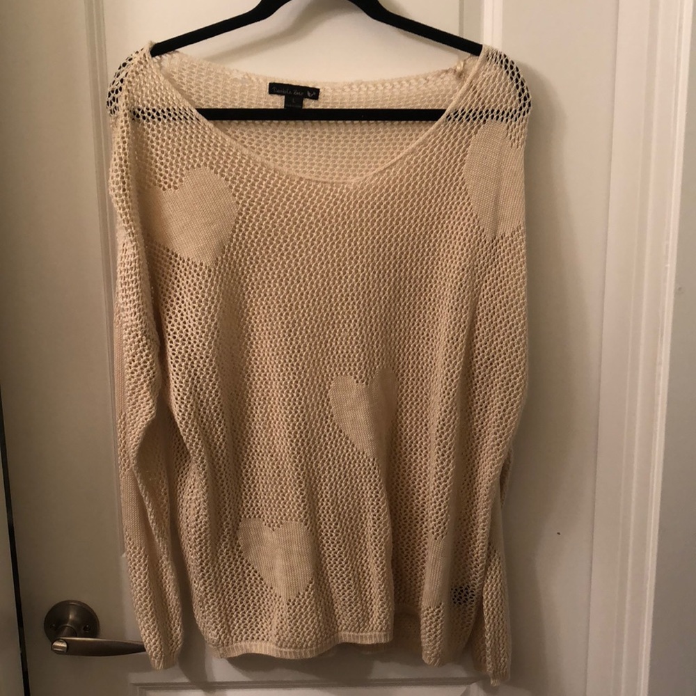 Double zero heart sweater